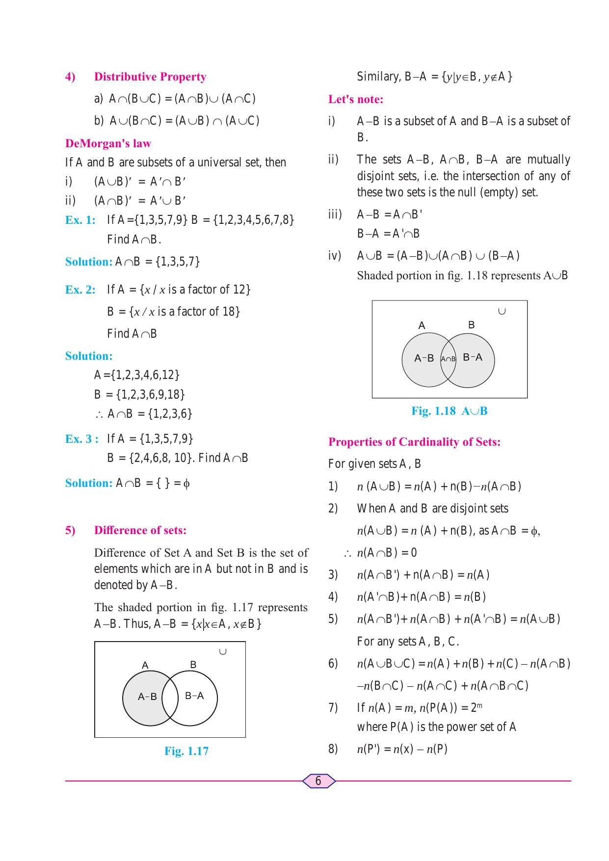 Maharashtra Board Class 11 Maths (Commerce) (Part 1) Textbook - Page 16