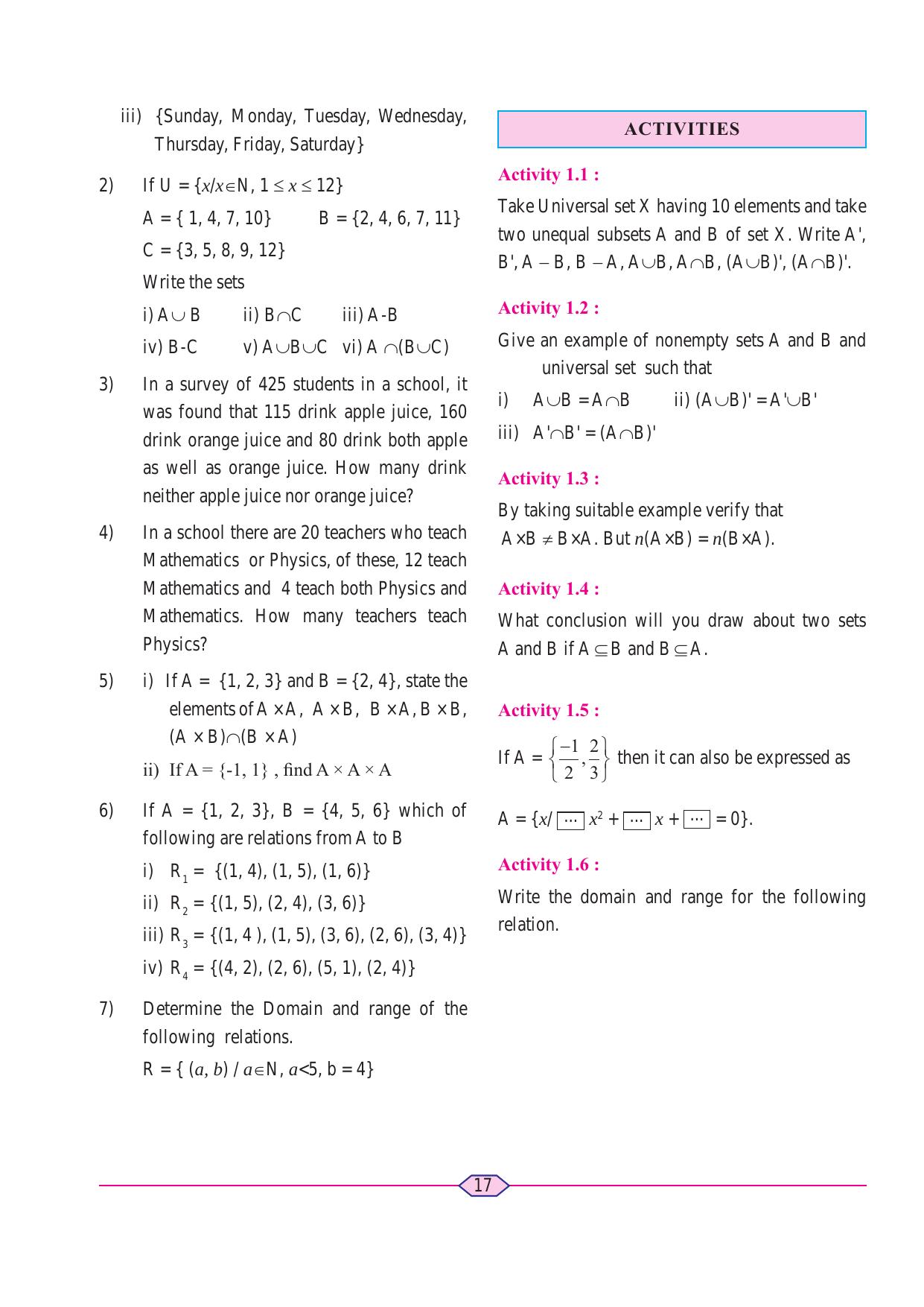 Maharashtra Board Class 11 Maths (Commerce) (Part 1) Textbook - Page 27