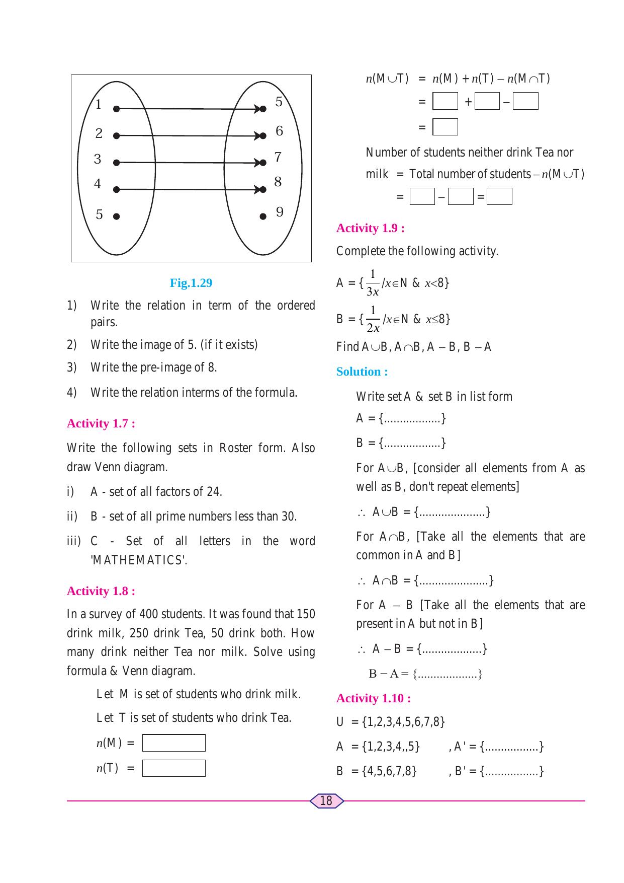 Maharashtra Board Class 11 Maths (Commerce) (Part 1) Textbook - Page 28
