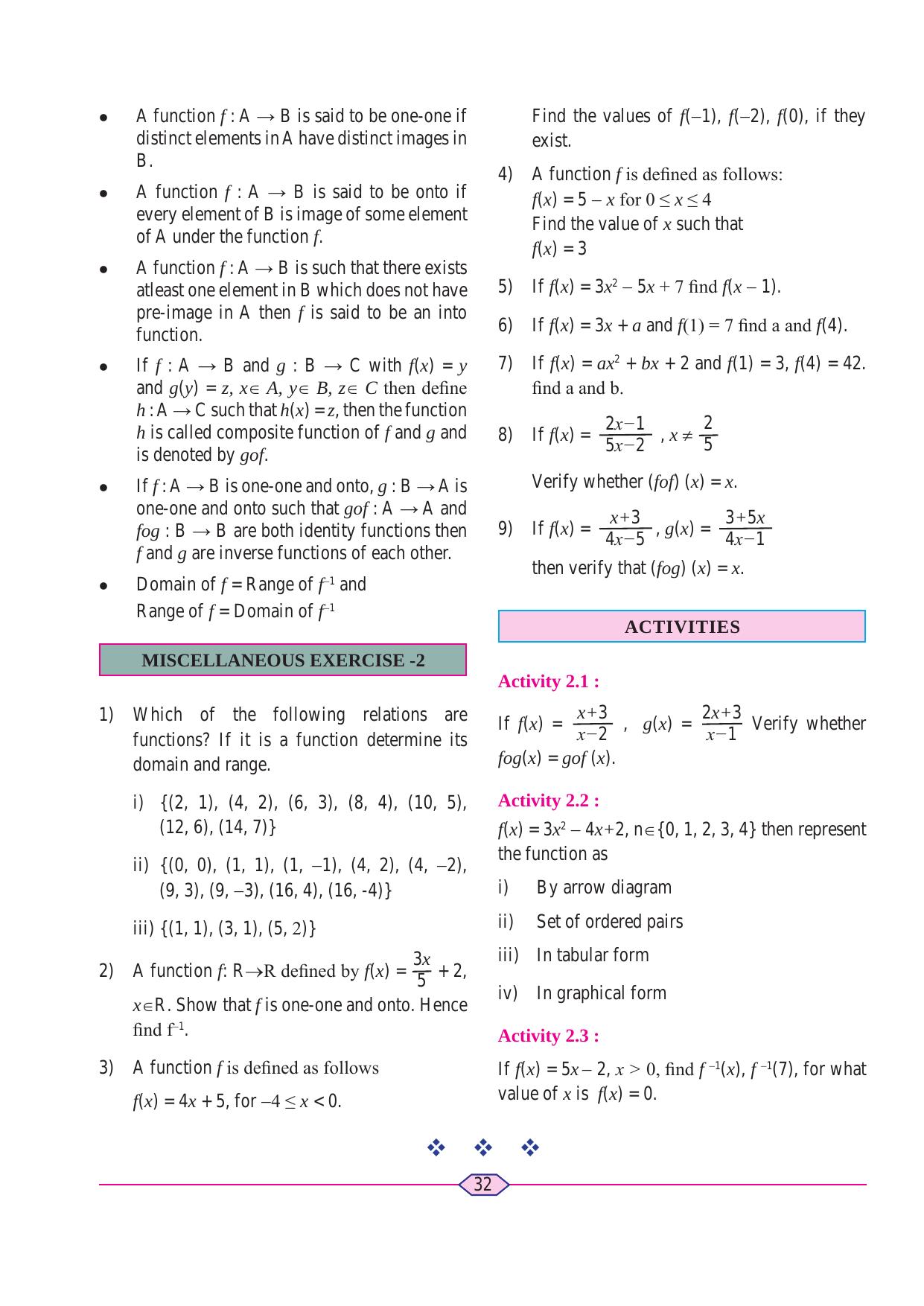 Maharashtra Board Class 11 Maths (Commerce) (Part 1) Textbook - Page 42