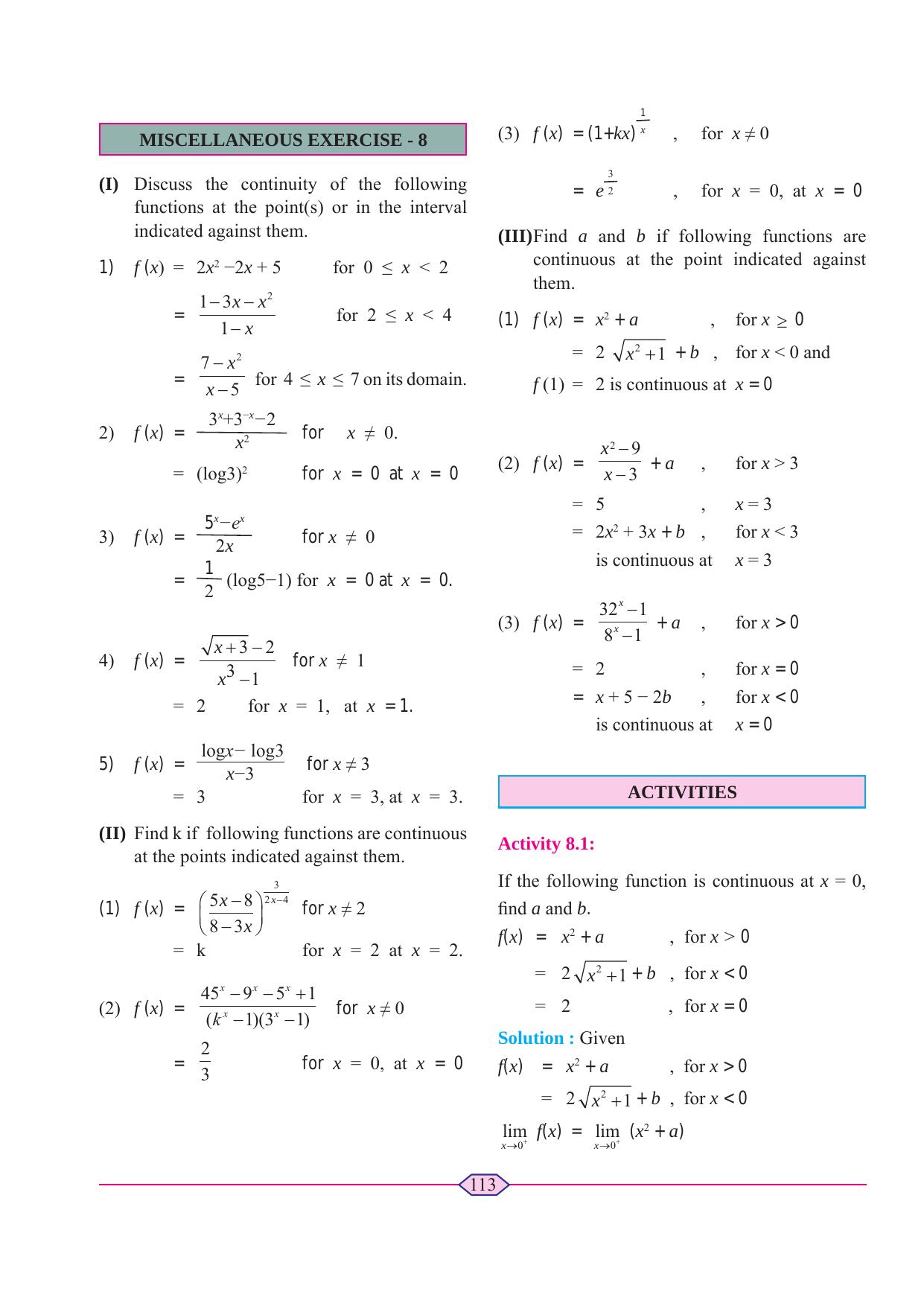 Maharashtra Board Class 11 Maths (Commerce) (Part 1) Textbook - Page 123