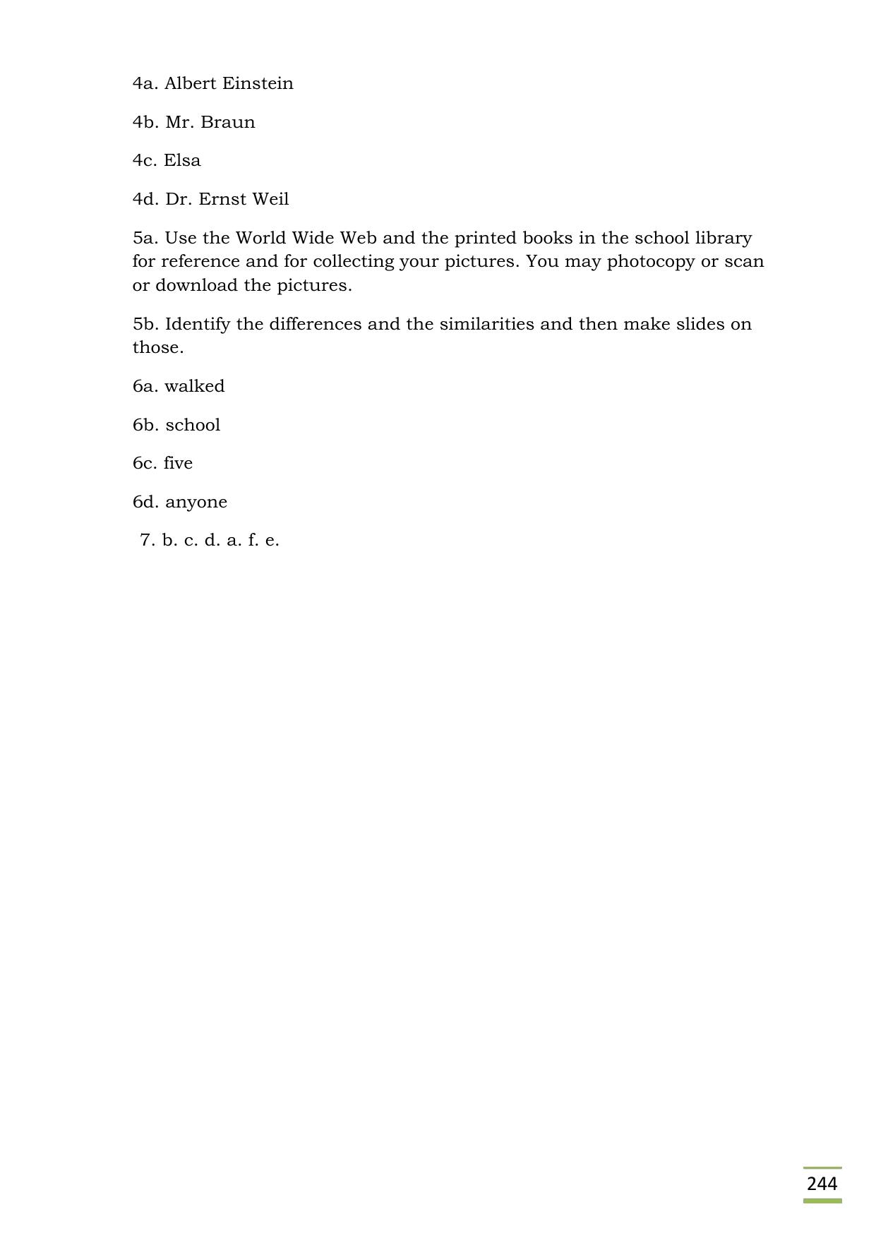 CBSE Worksheets for Class 11 English Albert Einstein at school questions answers - Page 4