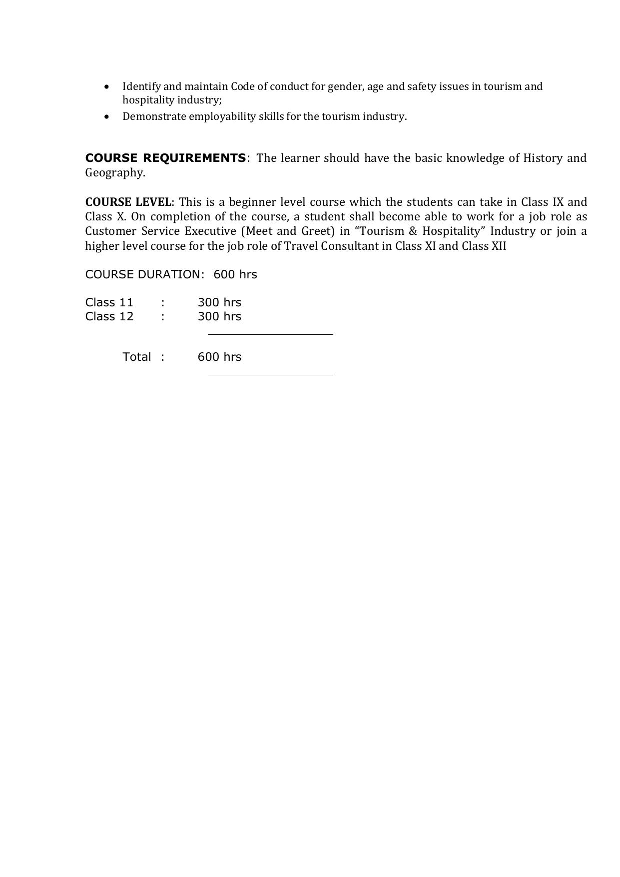 AHSEC 1st Year Tourism & Hospitality Syllabus - Page 3