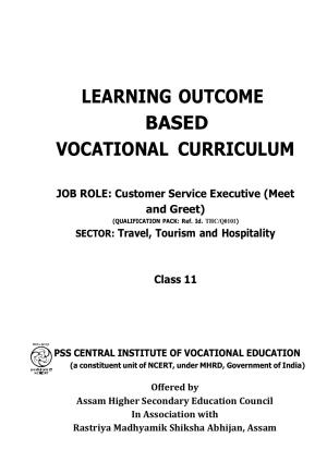AHSEC 1st Year Tourism & Hospitality Syllabus