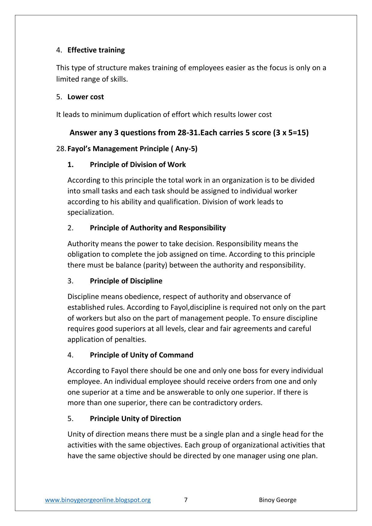 Kerala Plus Two 2023 Business Studies Model Answer Key - Page 7