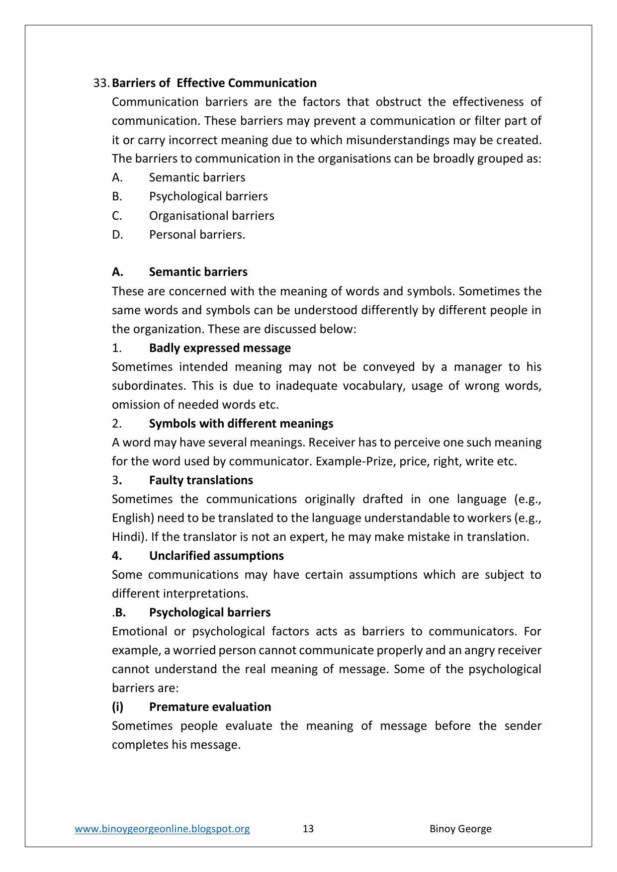 Kerala Plus Two 2023 Business Studies Model Answer Key - Page 13