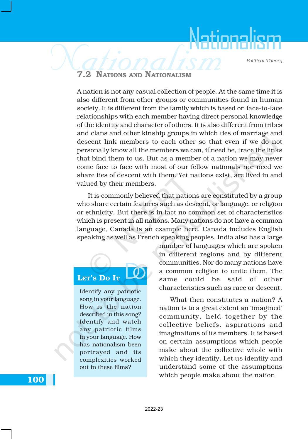 NCERT Book for Class 11 Political Science (Political Theory) Chapter 7 Nationalism - Page 4