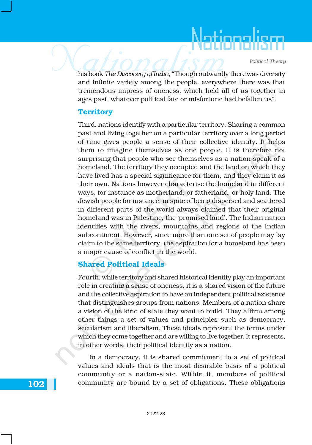 NCERT Book for Class 11 Political Science (Political Theory) Chapter 7 Nationalism - Page 6