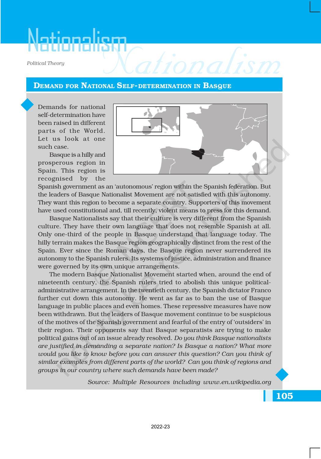 NCERT Book for Class 11 Political Science (Political Theory) Chapter 7 Nationalism - Page 9