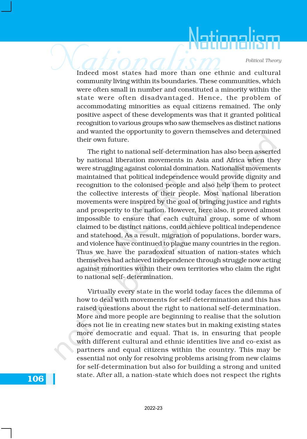 NCERT Book for Class 11 Political Science (Political Theory) Chapter 7 Nationalism - Page 10