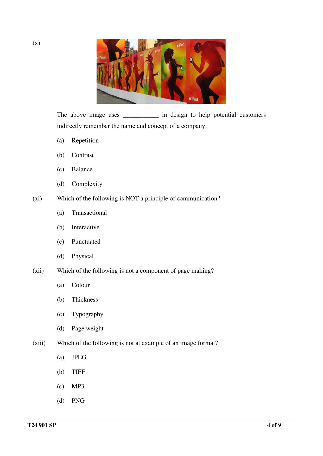 ICSE Class 10  2024 MASS MEDIA & COMMUNICATION Sample Paper - Page 4