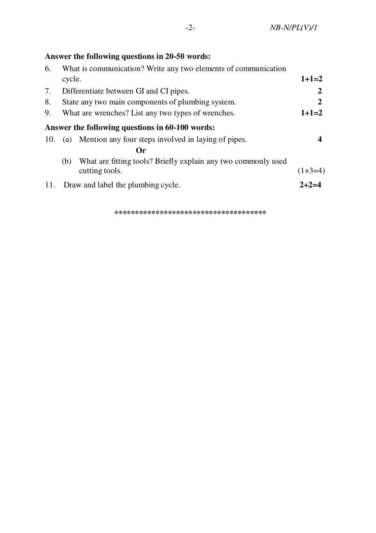 Nbse Class Ix Final Examination 2023 Phase 1 Question Paper All Subjects Indcareer Docs 6421