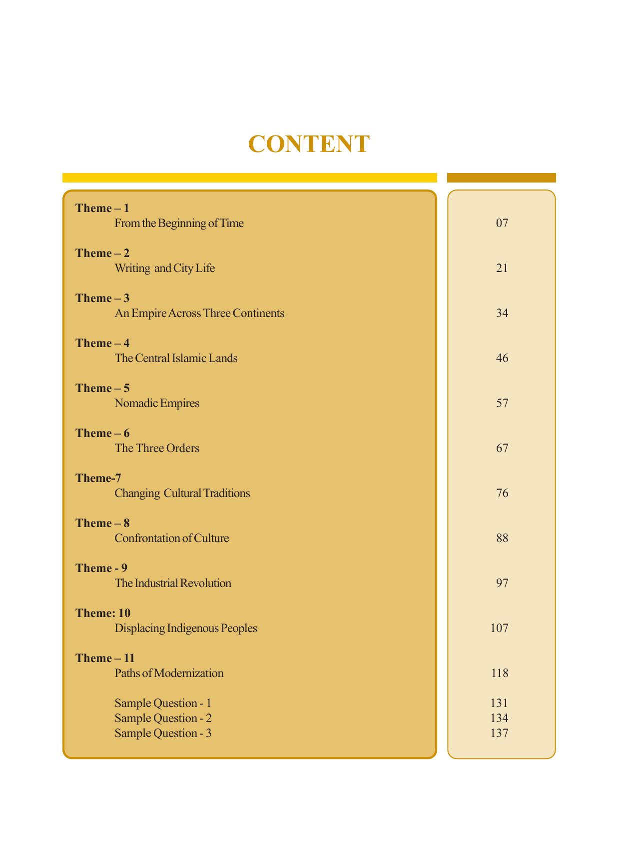 Tripura Board Class 11 History English Version Workbooks - Page 5