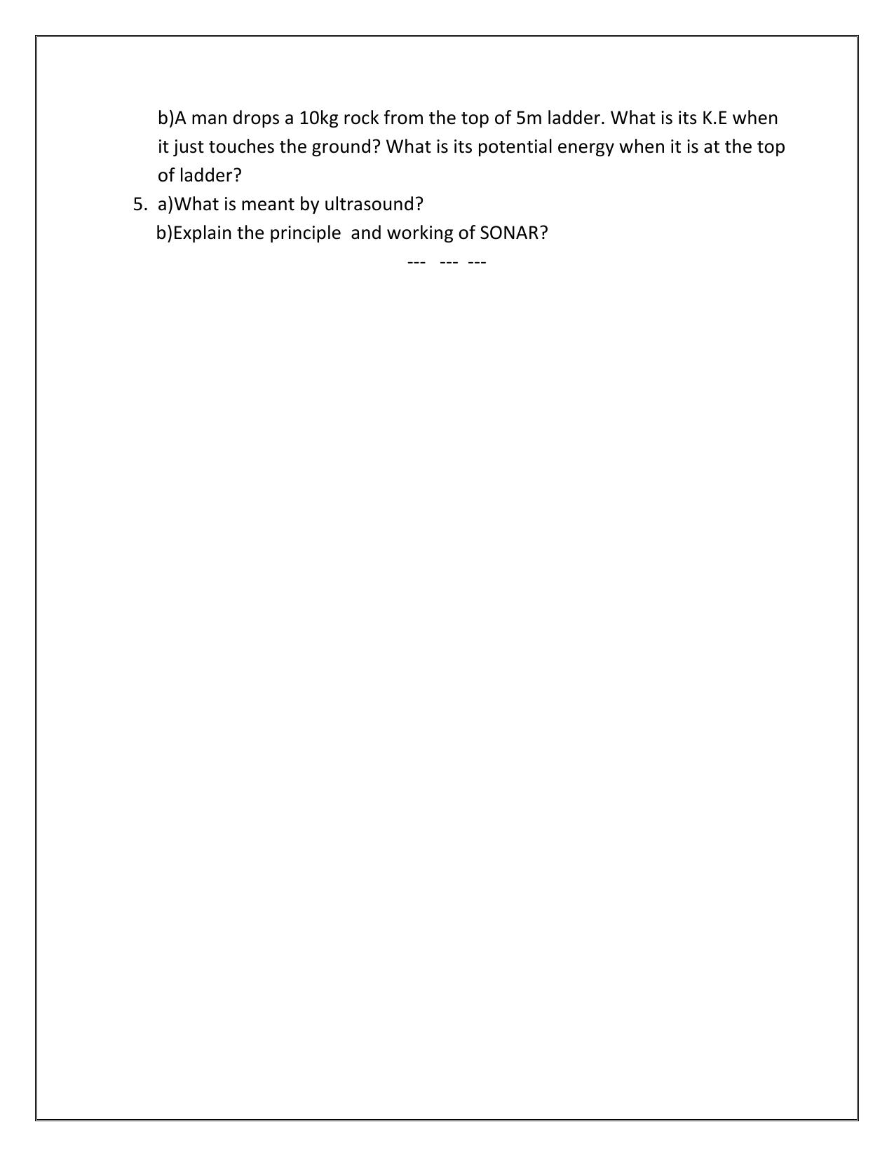 CBSE Worksheets for Class 9 Physics Assignment 6 - Page 4