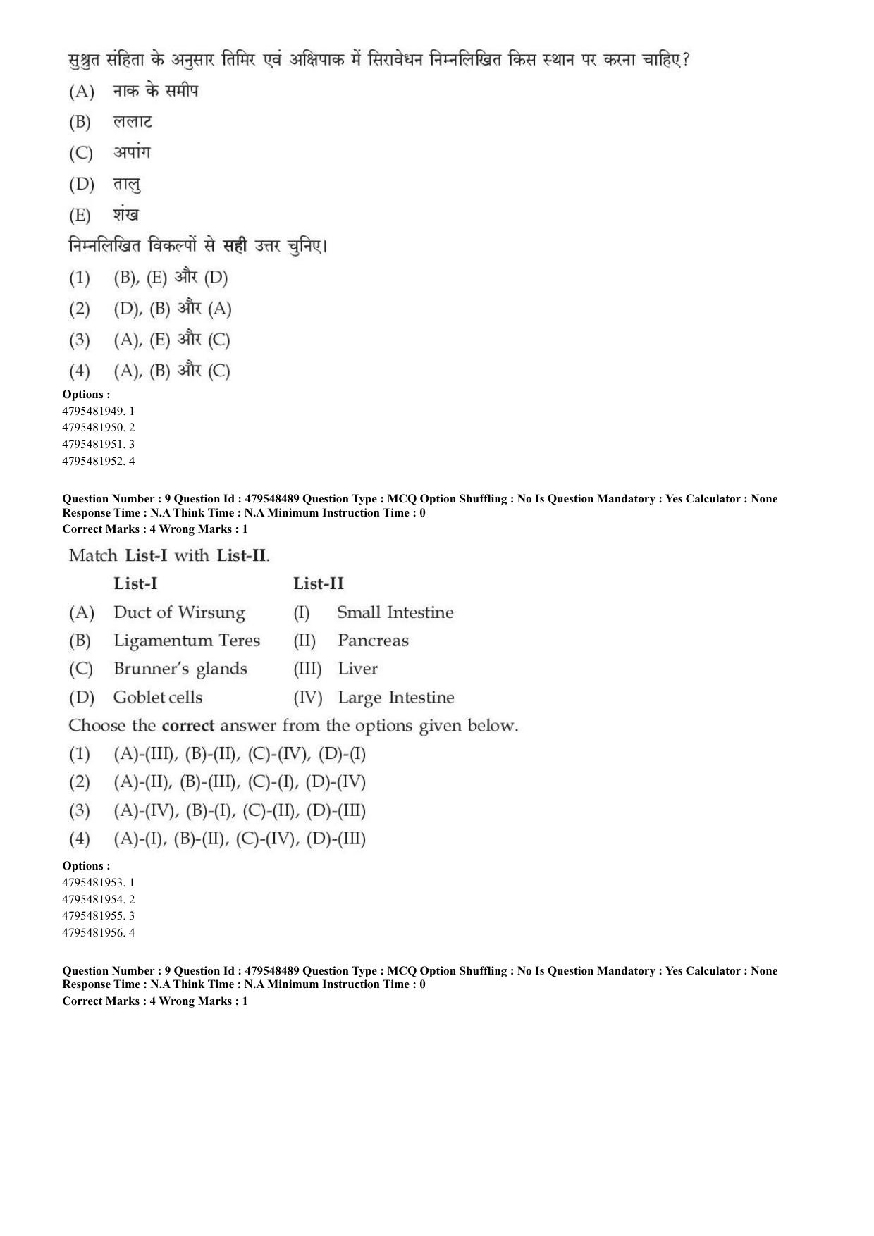AIAPGET 2023 Ayurveda Question Paper - Page 7