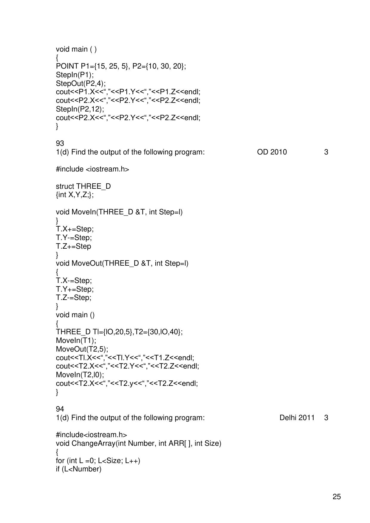 CBSE Worksheets for Class 11 Information Practices Previous year question bank Assignment - Page 25