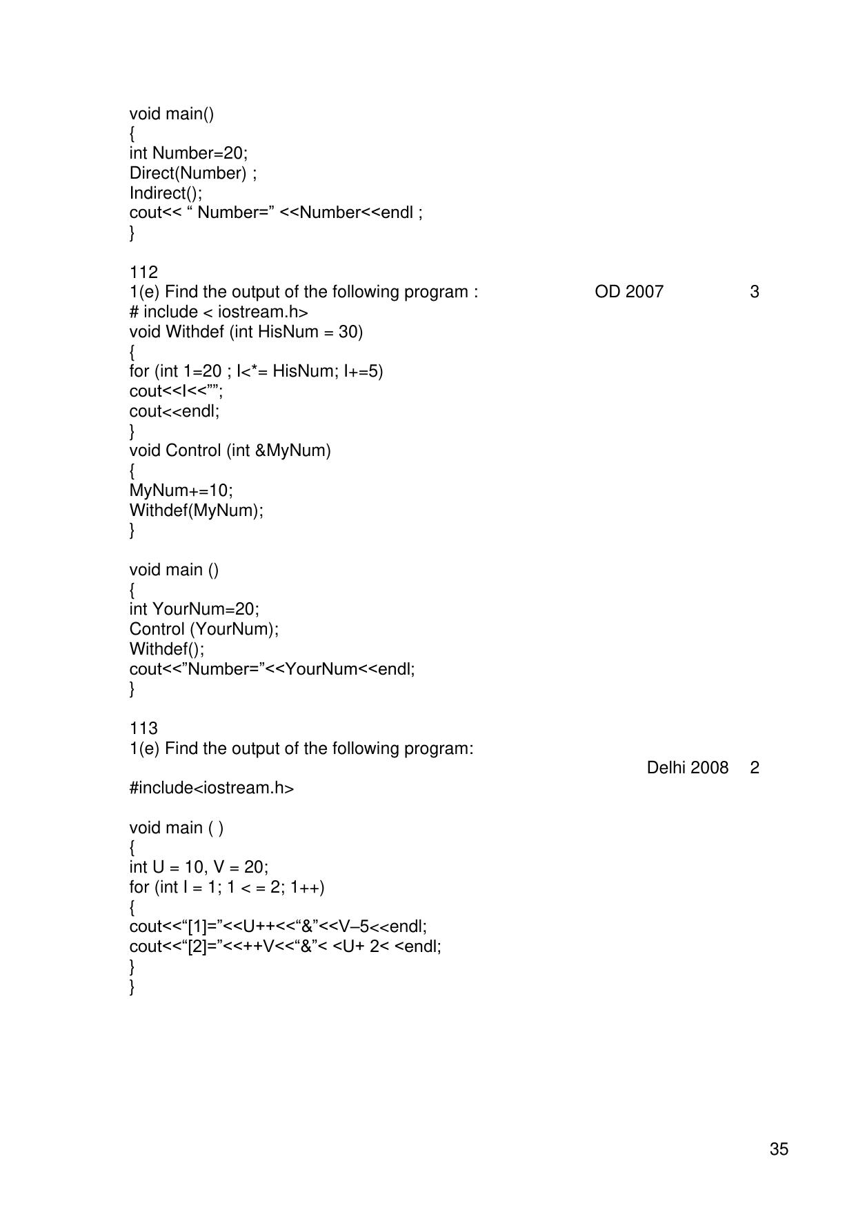 CBSE Worksheets for Class 11 Information Practices Previous year question bank Assignment - Page 35