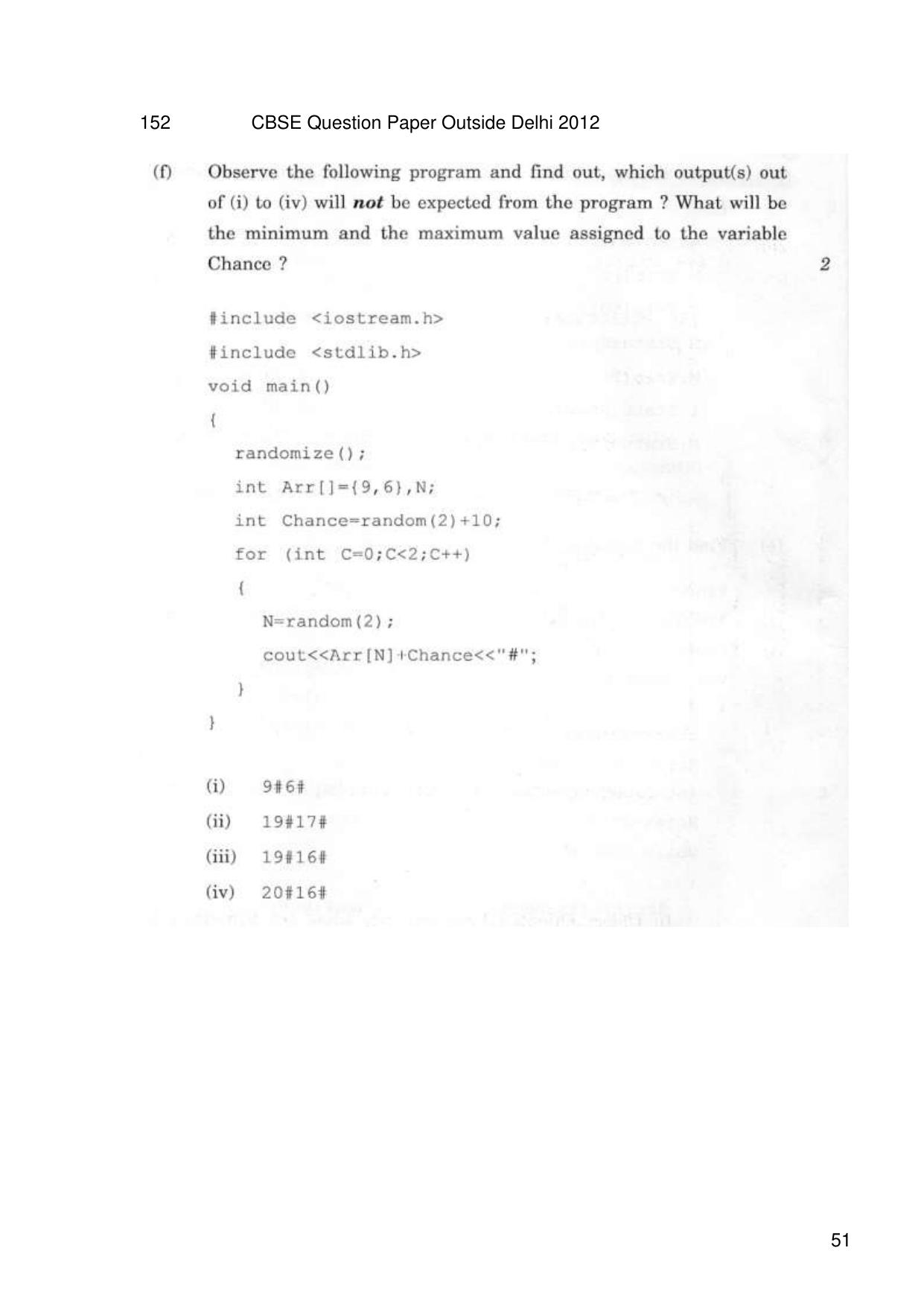 CBSE Worksheets for Class 11 Information Practices Previous year question bank Assignment - Page 51