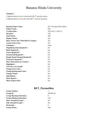 BHU RET Puranetihas 2020 Question Paper 