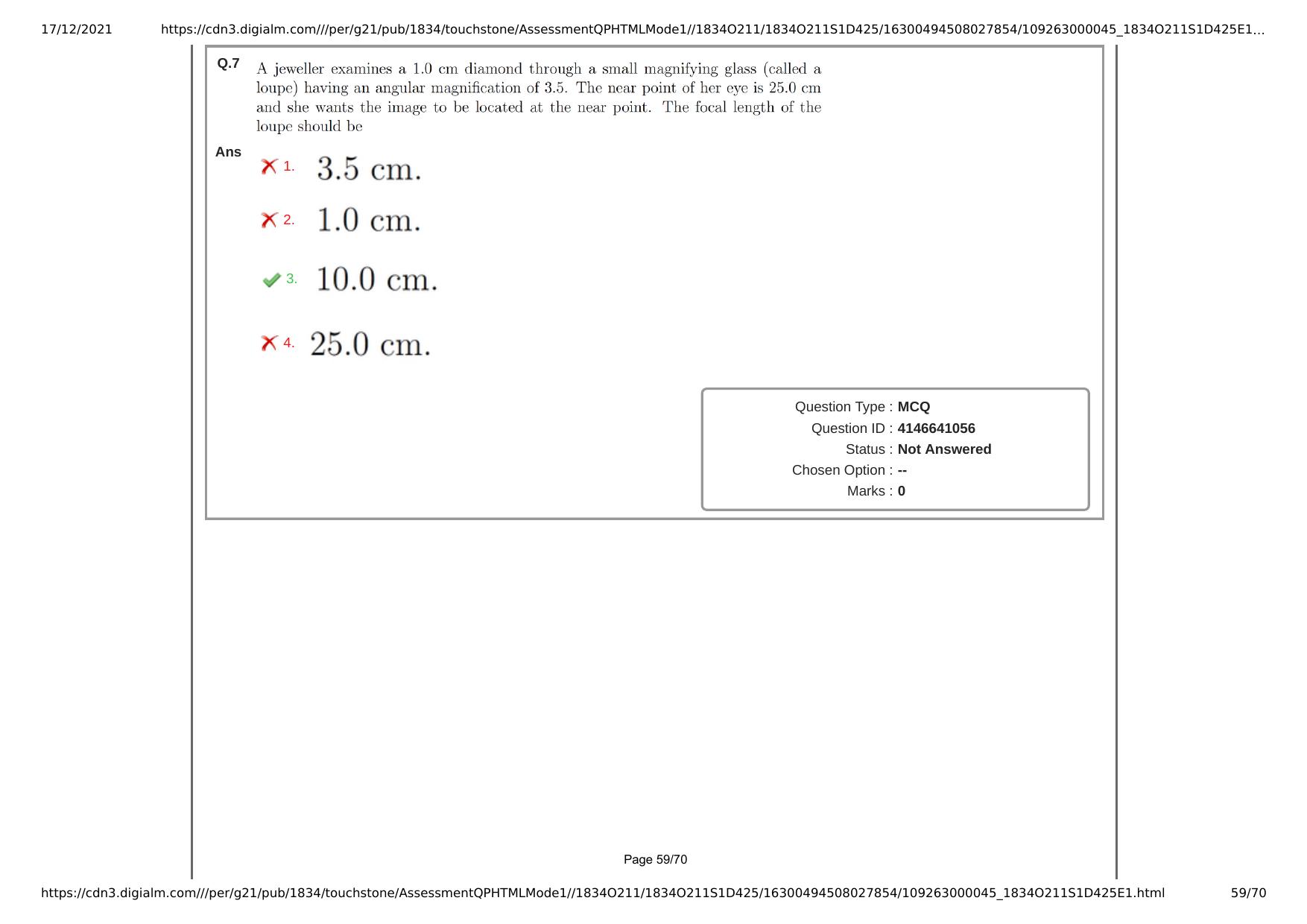 NEST Session I 2021 Question Paper - Page 59