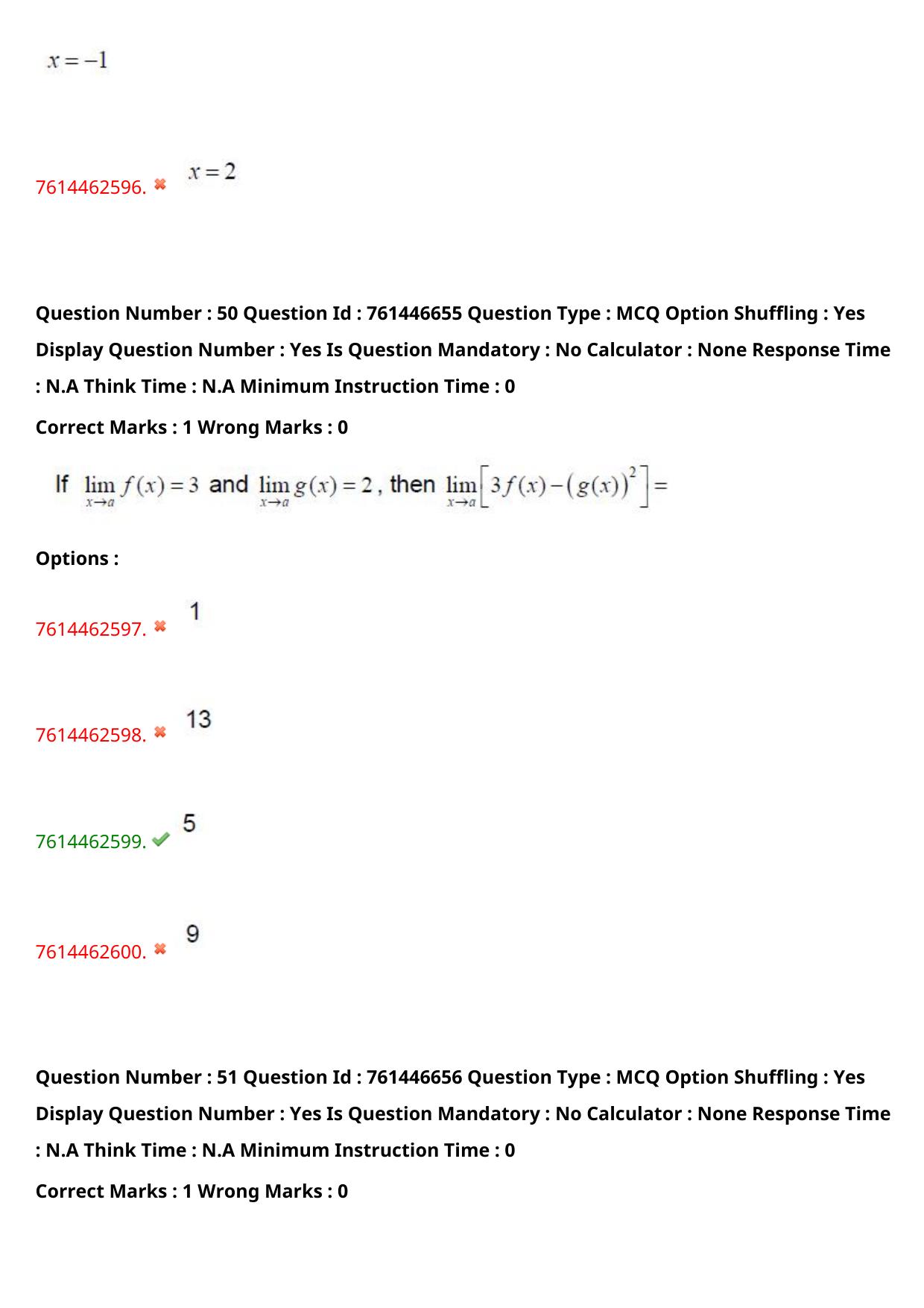 TS ECET 2024: BSM – BSC-MATHEMATICS Master Question Paper With Preliminary Key - Page 36