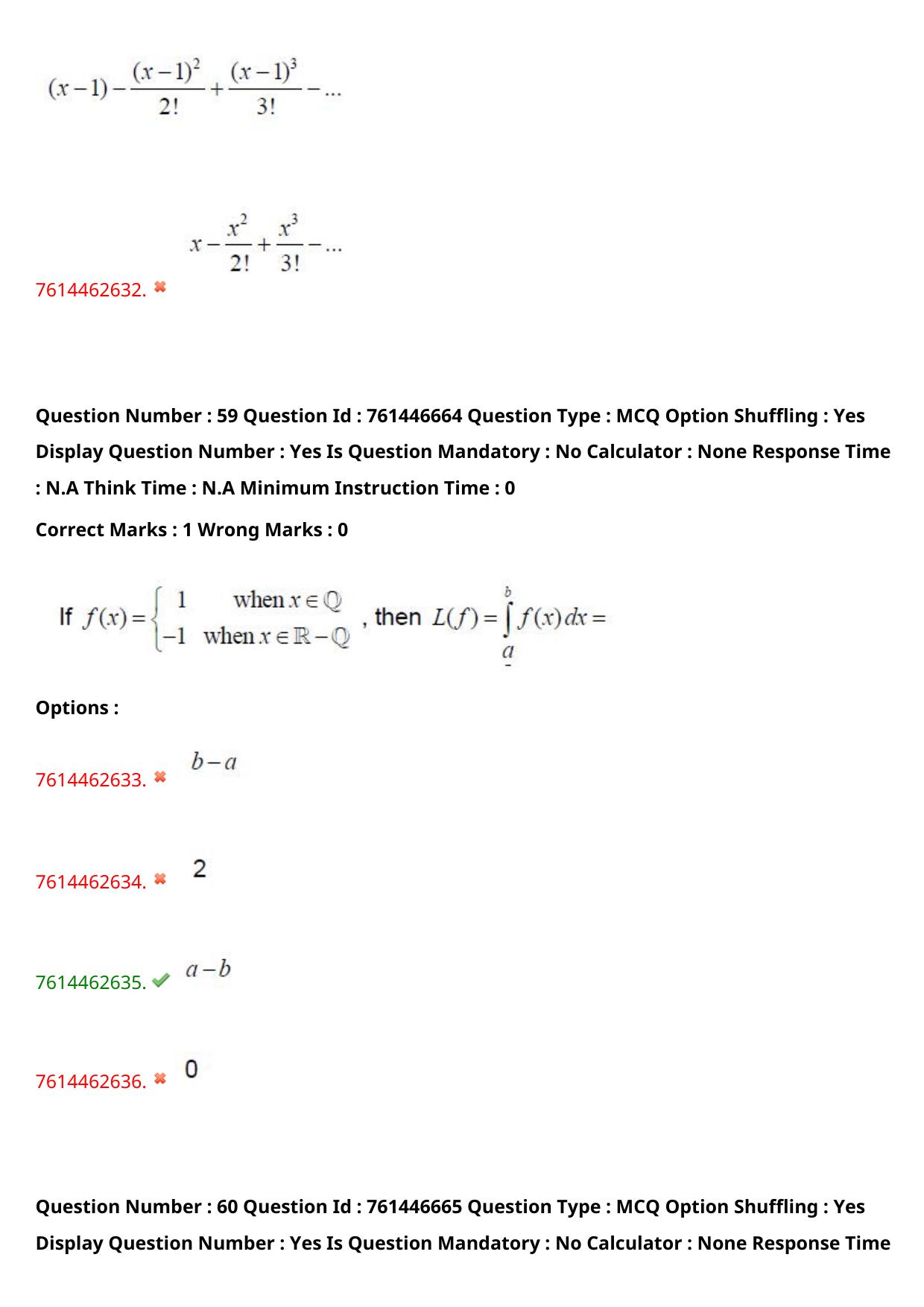 TS ECET 2024: BSM – BSC-MATHEMATICS Master Question Paper With Preliminary Key - Page 42