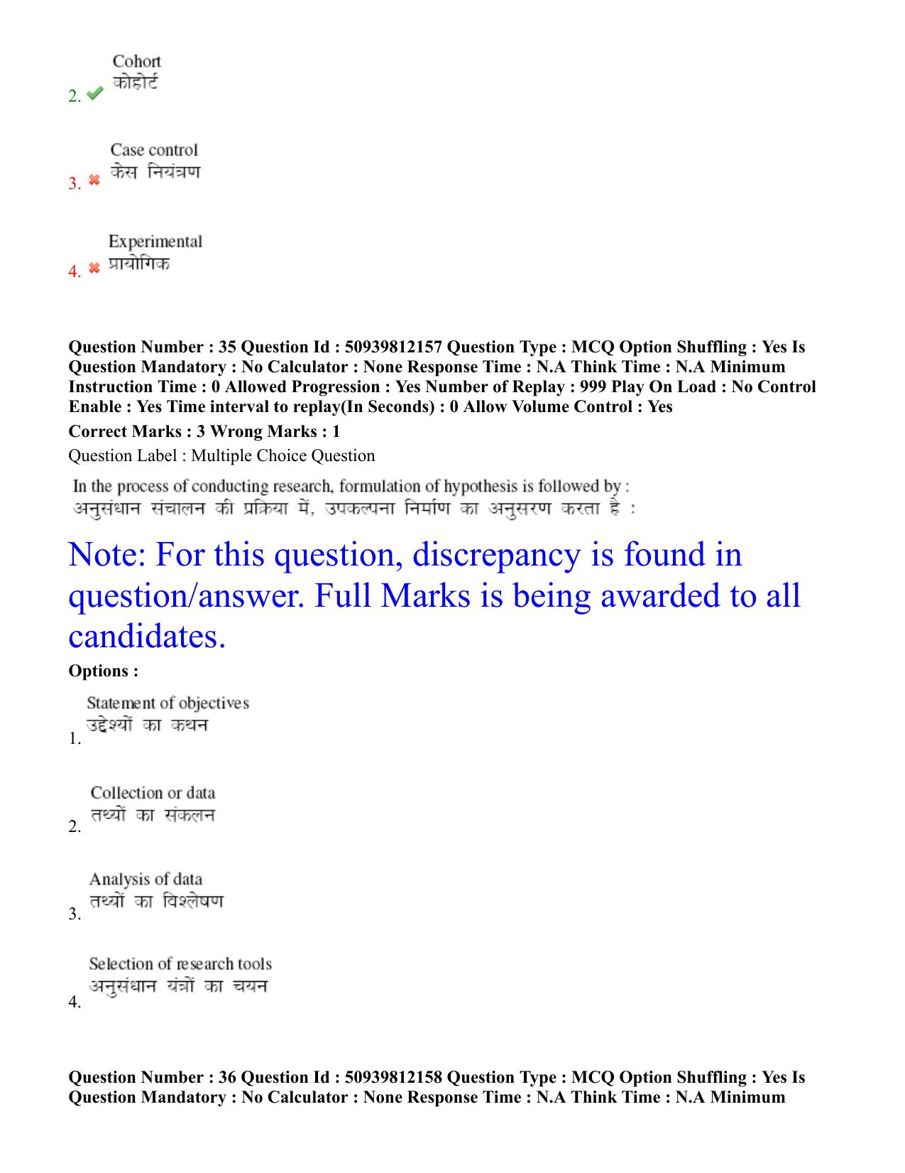 BHU RET Prasuti Tantra 2020 Question Paper  - Page 23