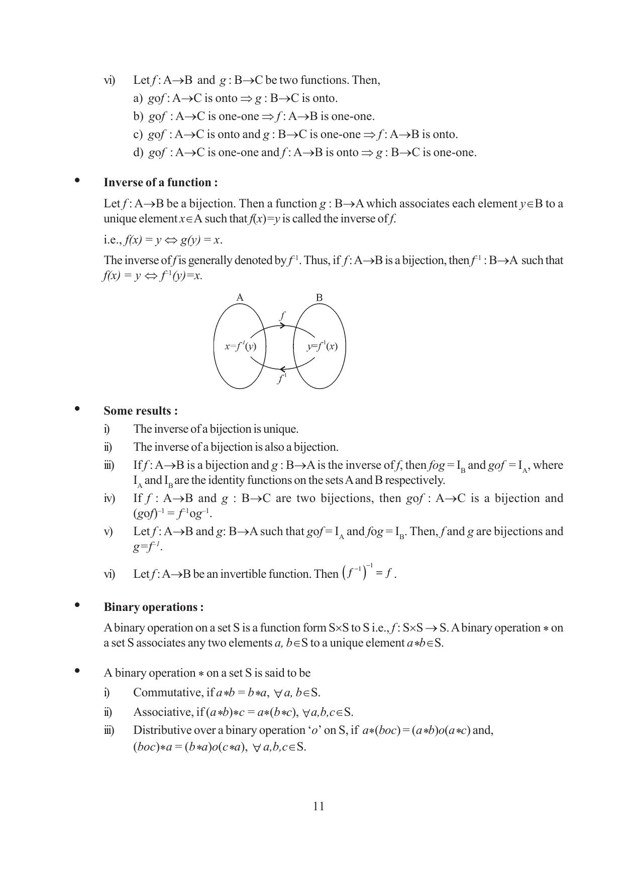 Tripura Board Class 12 Mathematics English Version Workbooks - Page 11