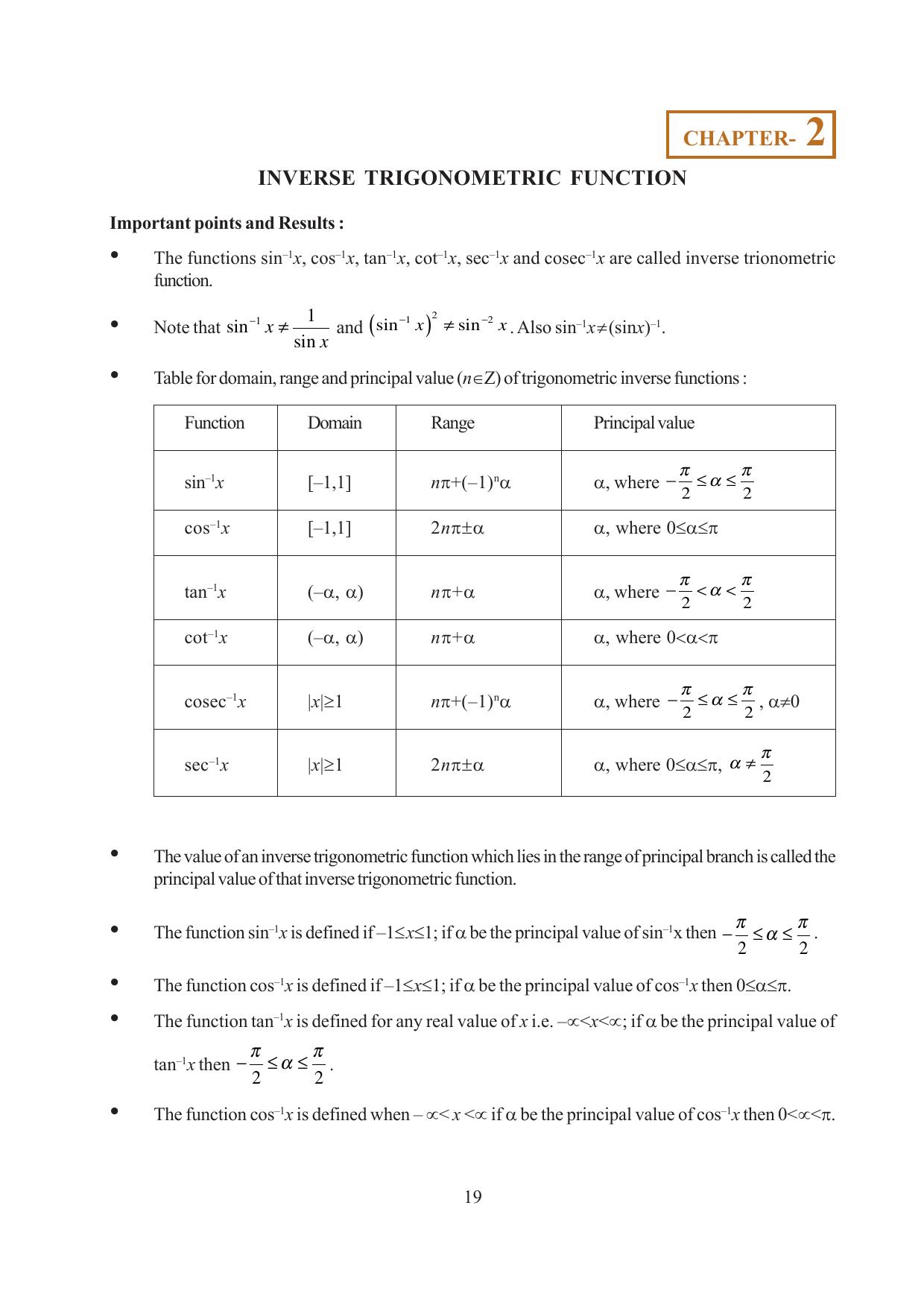 Tripura Board Class 12 Mathematics English Version Workbooks - Page 19