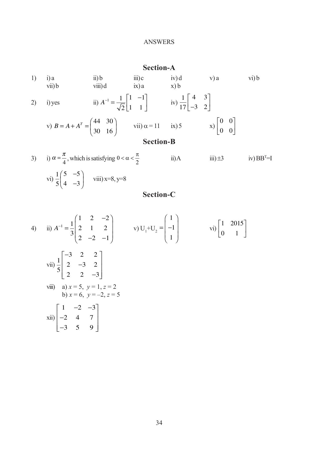 Tripura Board Class 12 Mathematics English Version Workbooks - Page 34