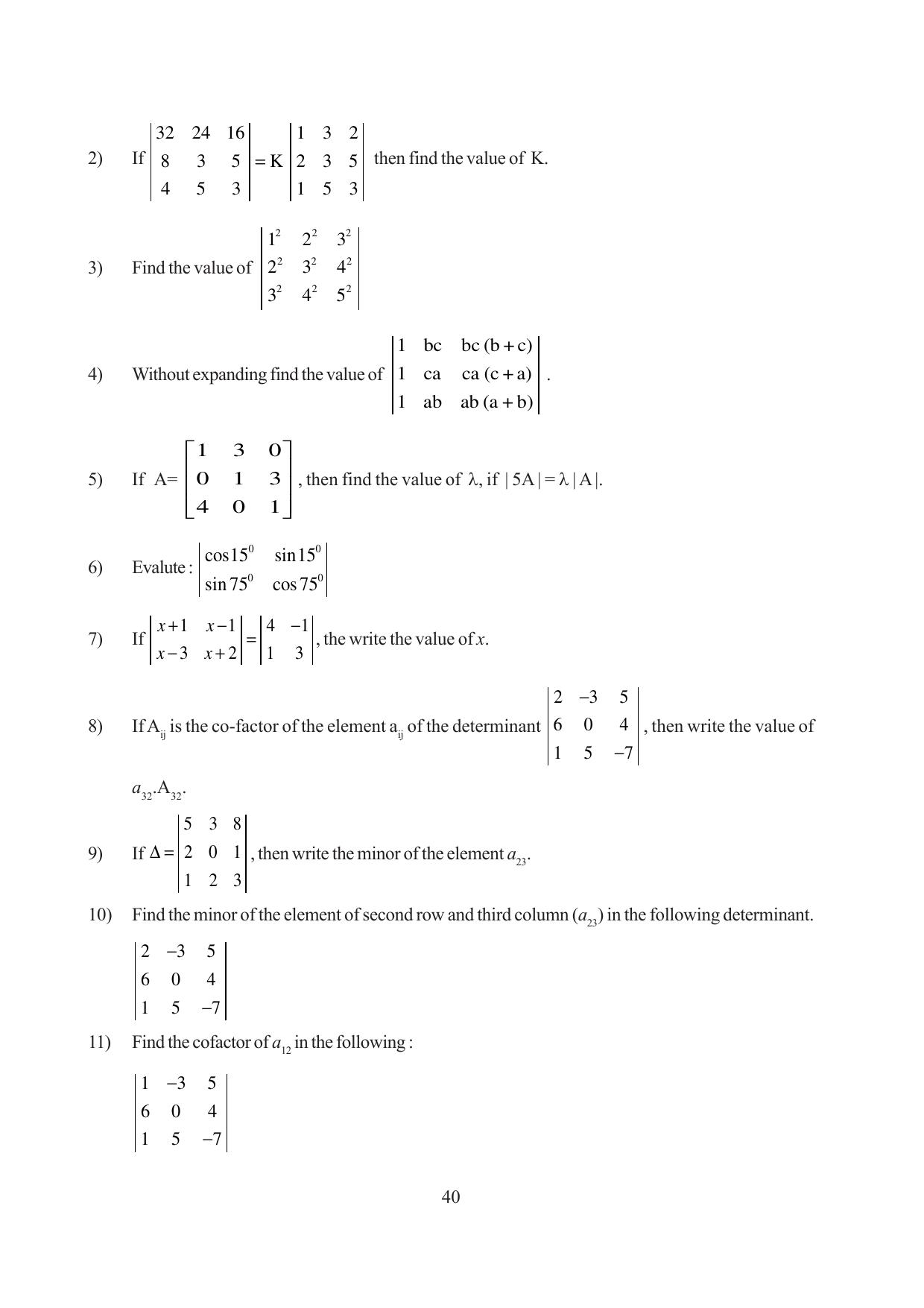 Tripura Board Class 12 Mathematics English Version Workbooks - Page 40