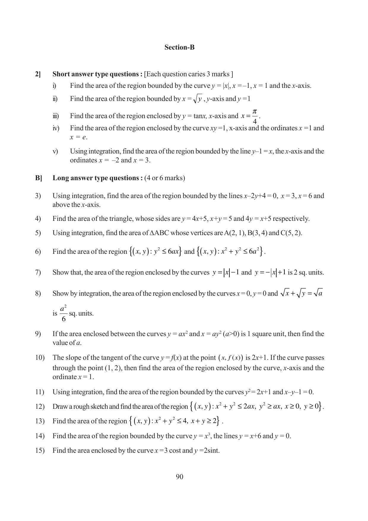 Tripura Board Class 12 Mathematics English Version Workbooks - Page 90