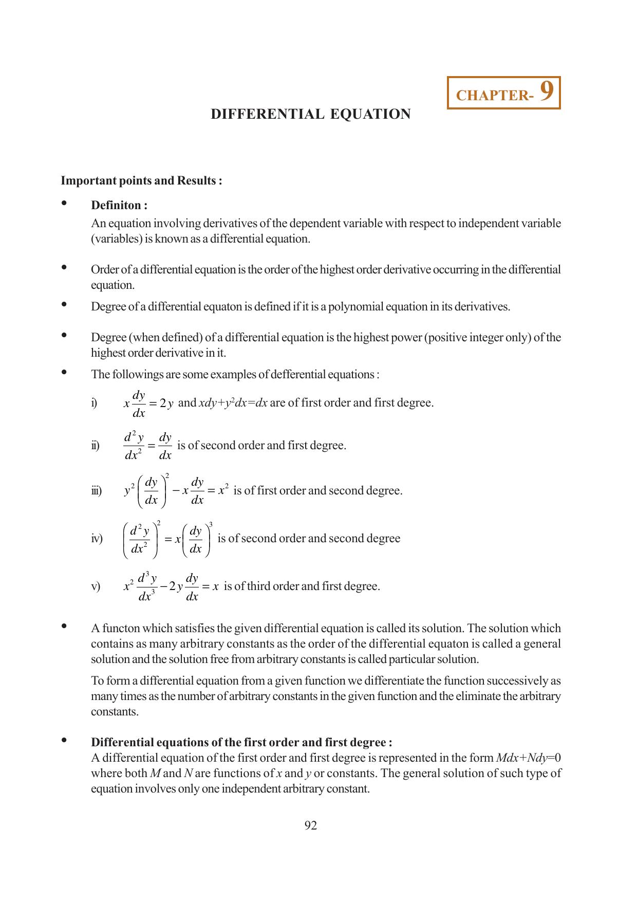 Tripura Board Class 12 Mathematics English Version Workbooks - Page 92