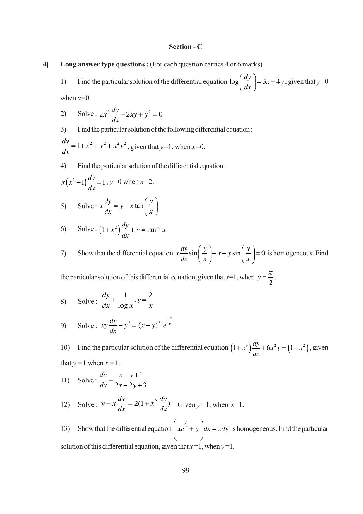 Tripura Board Class 12 Mathematics English Version Workbooks - Page 99