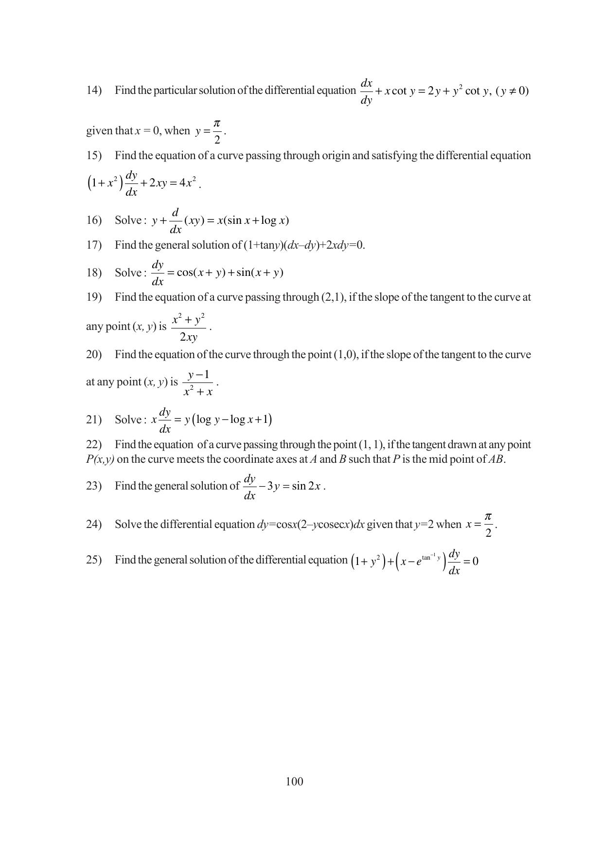 Tripura Board Class 12 Mathematics English Version Workbooks - Page 100