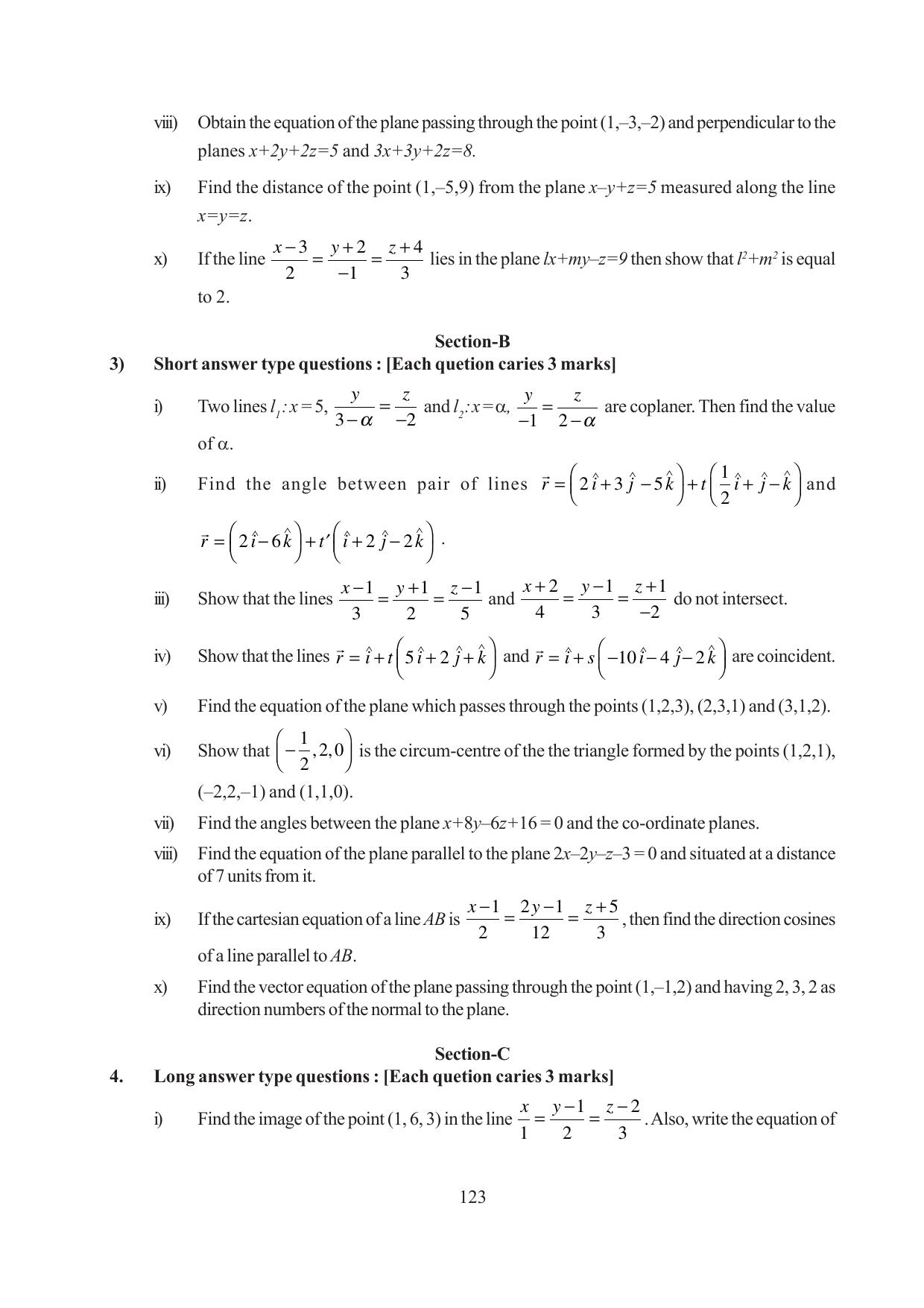 Tripura Board Class 12 Mathematics English Version Workbooks - Page 123