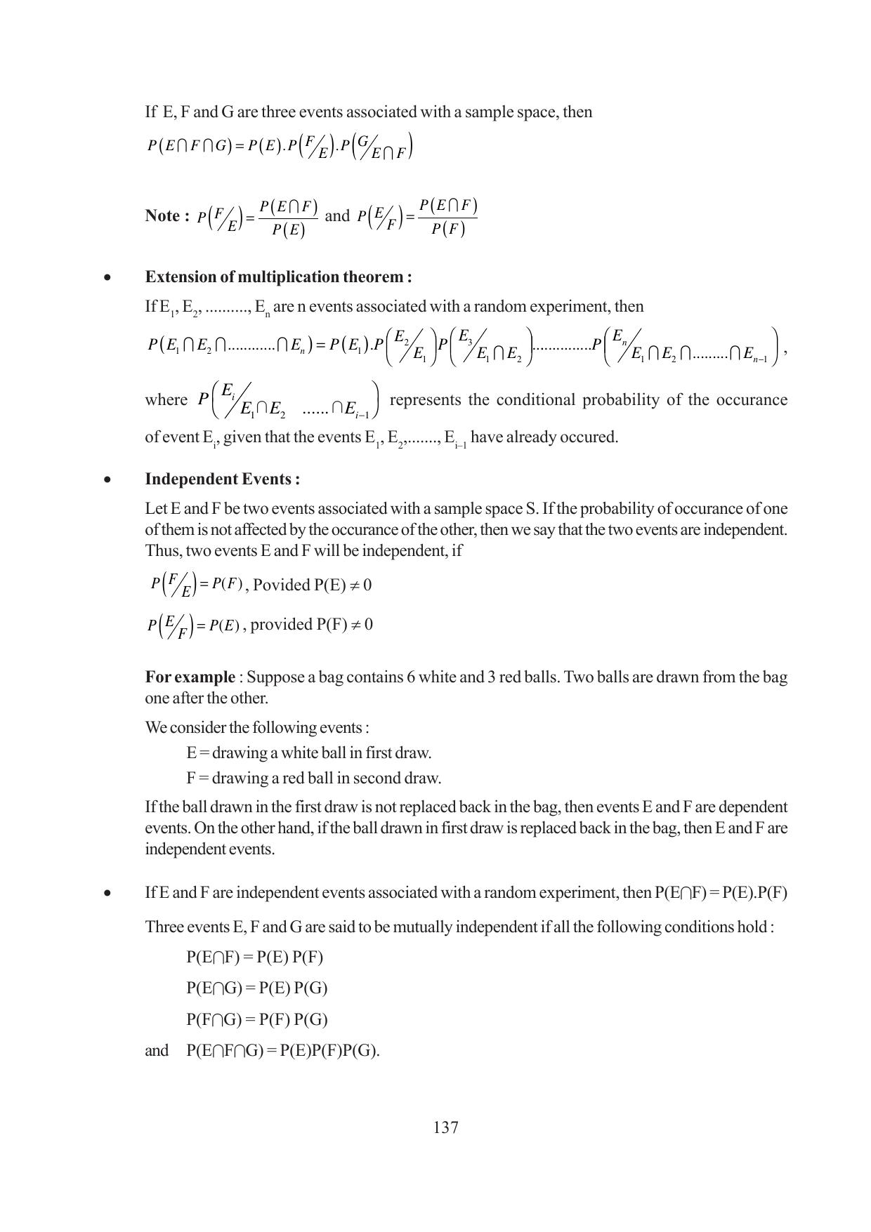 Tripura Board Class 12 Mathematics English Version Workbooks - Page 137