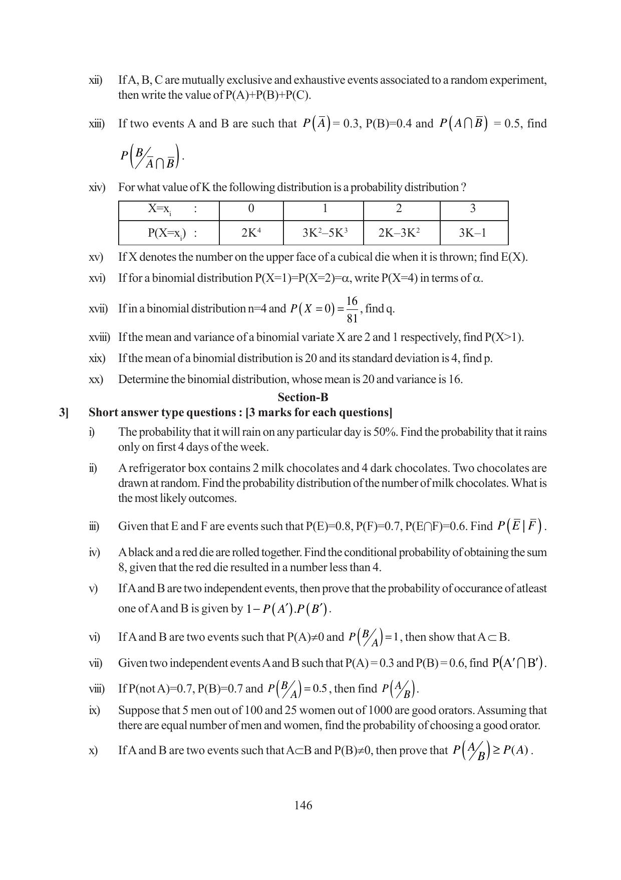 Tripura Board Class 12 Mathematics English Version Workbooks - Page 146