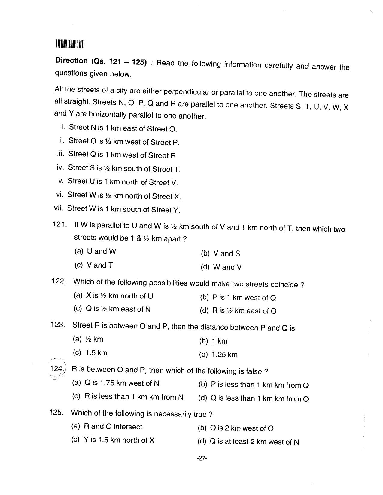AILET 2016 Question Paper for BA LLB - Page 27