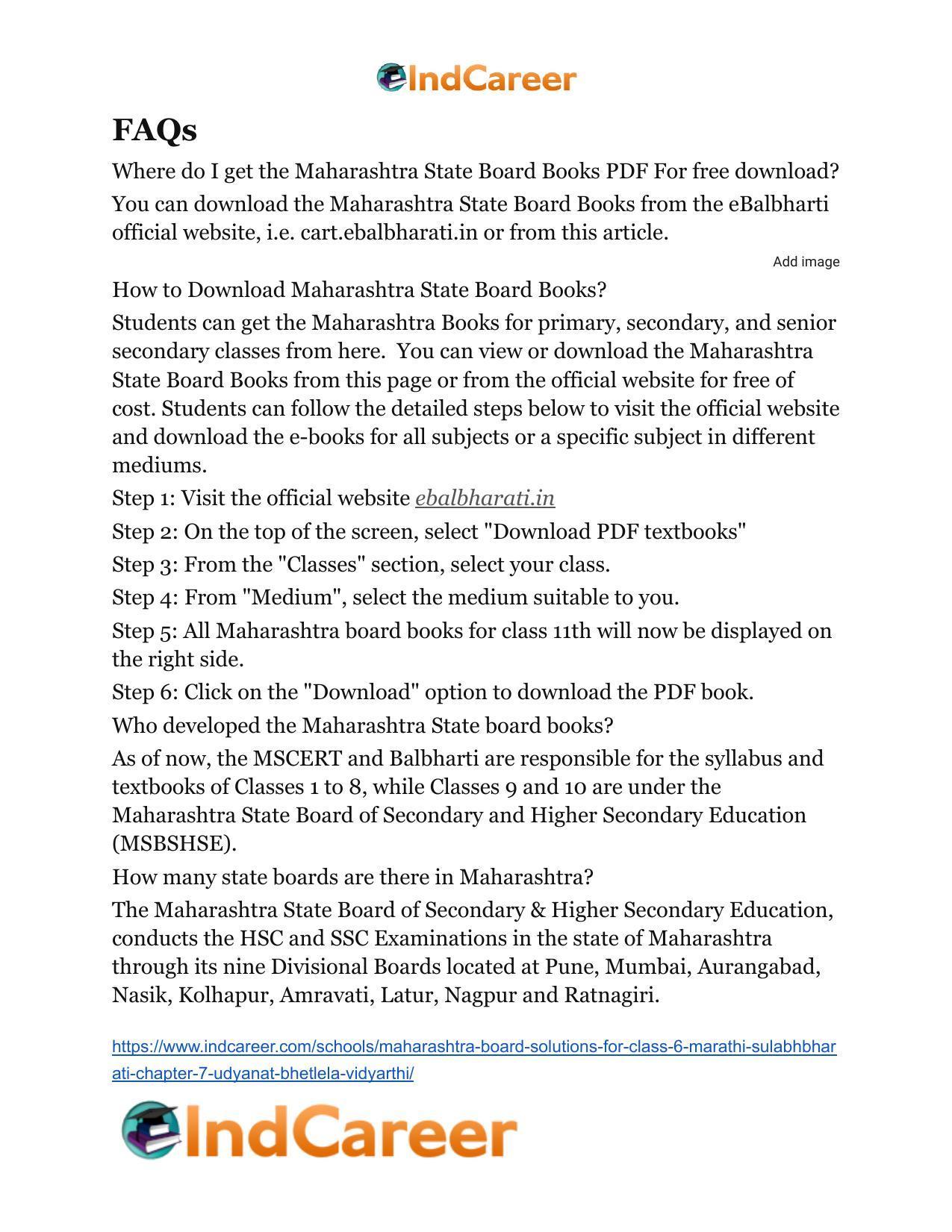 Maharashtra Board Solutions for Class 6- Marathi Sulabhbharati: Chapter 7- उद्यानात भेटलेला विद्यार्थी - Page 18