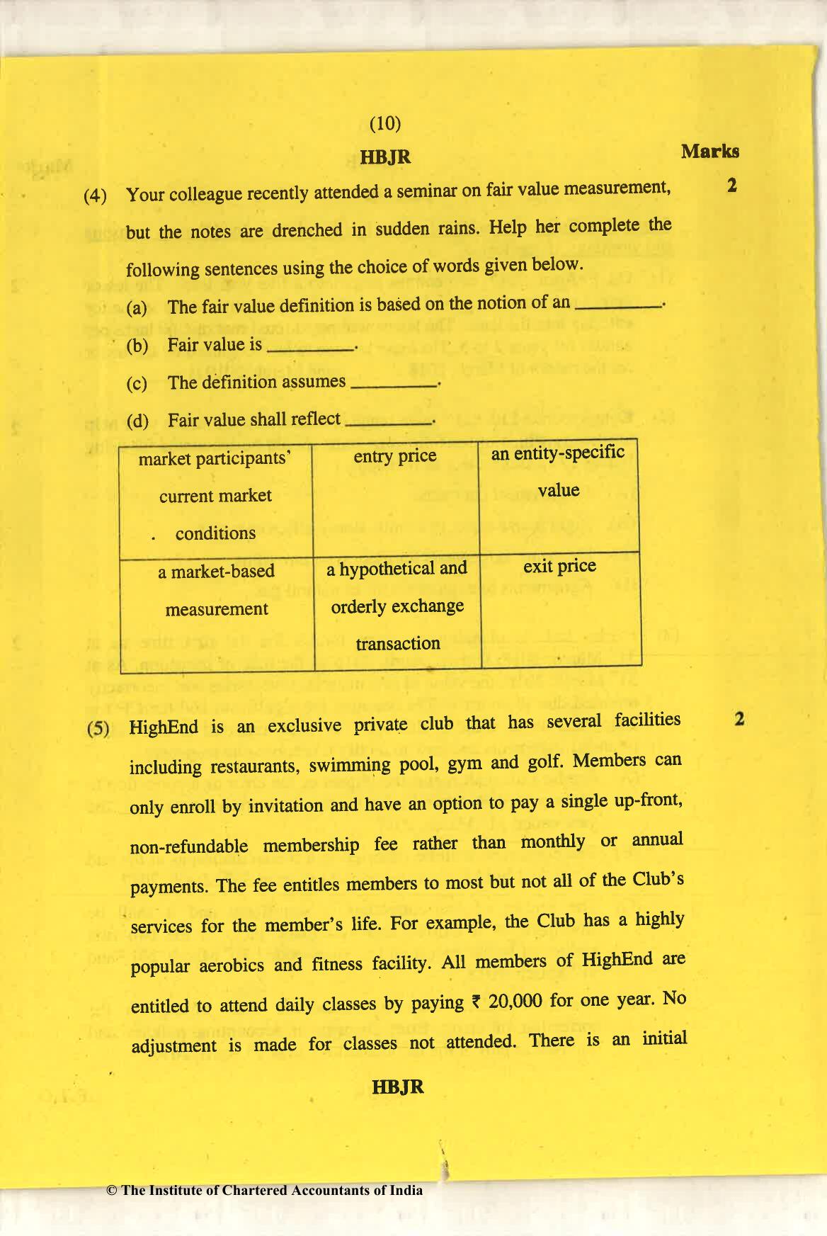 CA Final May 2018 Question Paper - Paper 6E – Global Financial Reporting Standards - Page 10