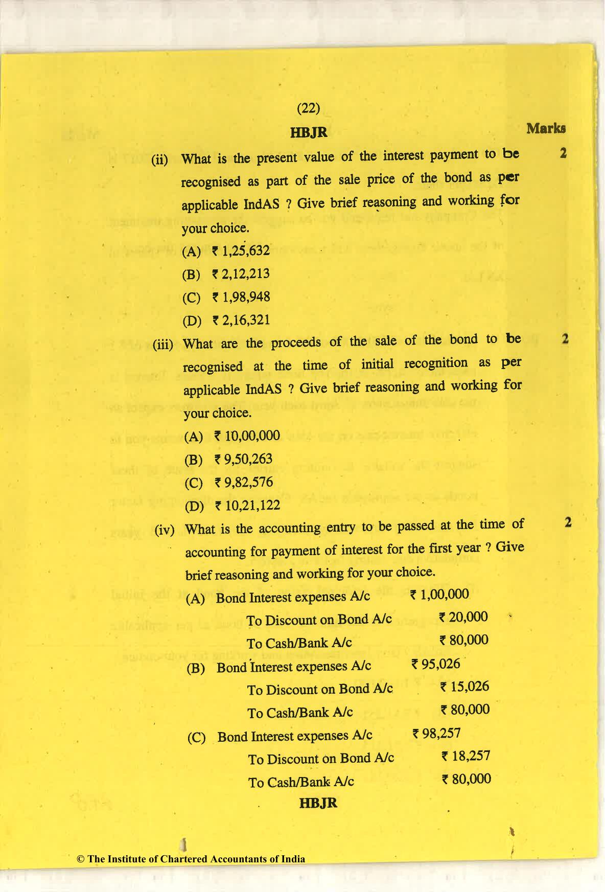 CA Final May 2018 Question Paper - Paper 6E – Global Financial Reporting Standards - Page 22