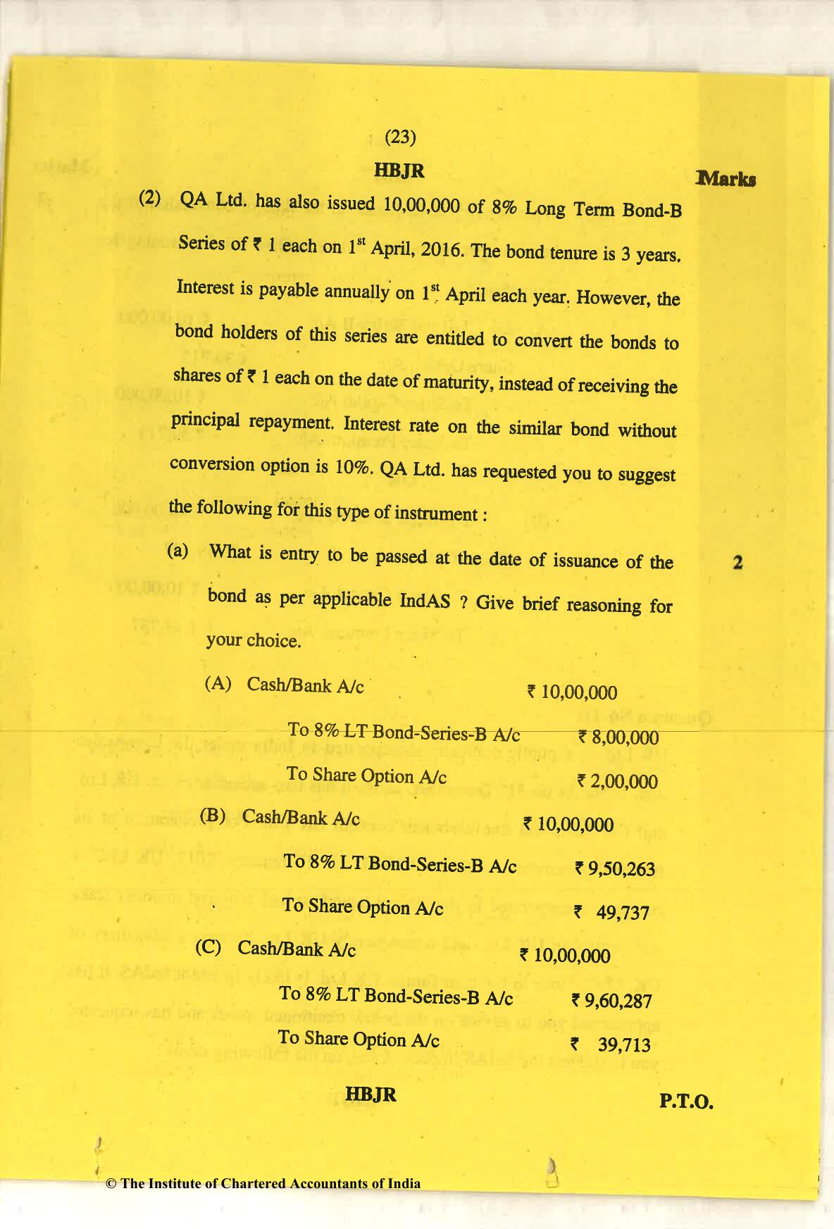 CA Final May 2018 Question Paper - Paper 6E – Global Financial Reporting Standards - Page 23