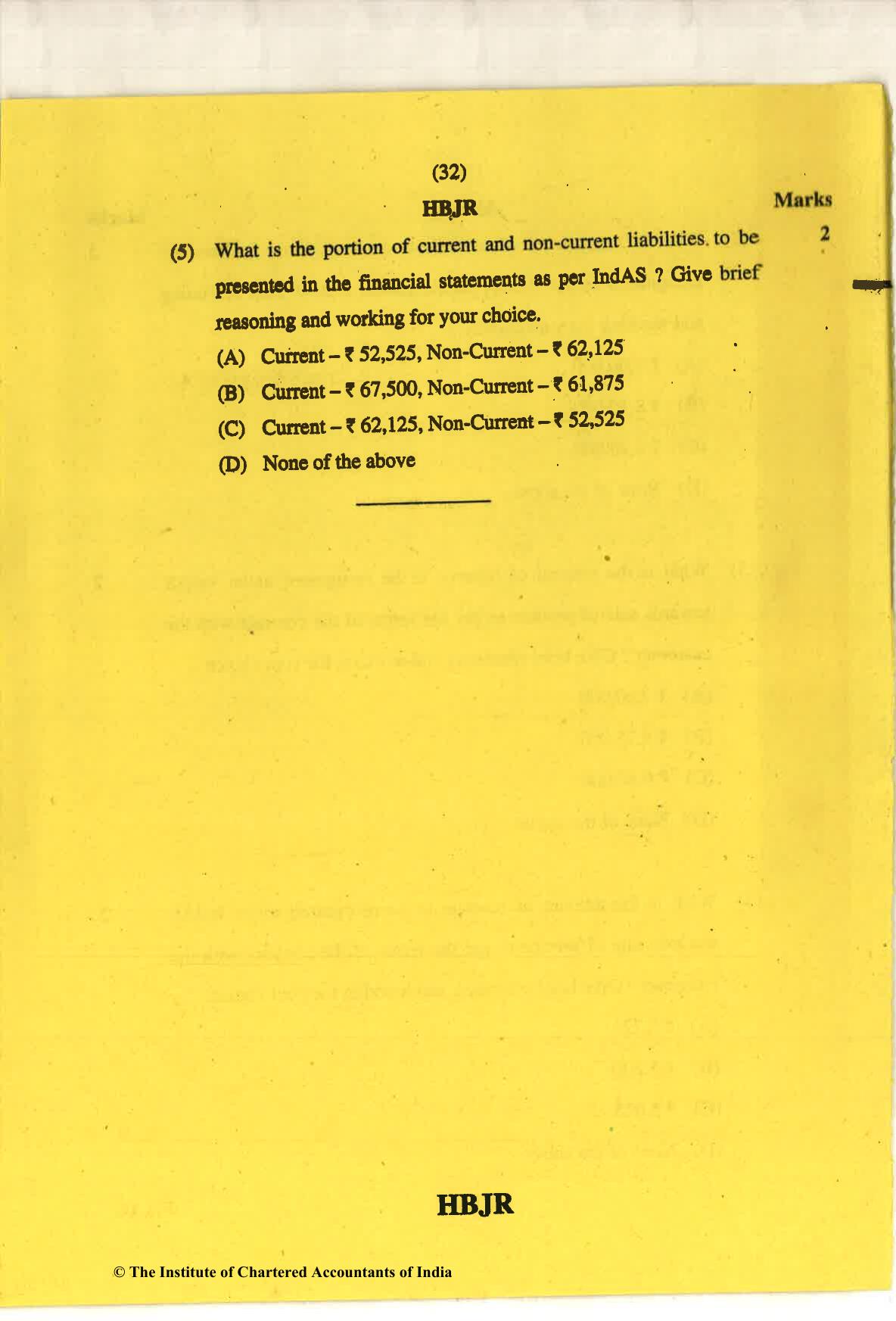 CA Final May 2018 Question Paper - Paper 6E – Global Financial Reporting Standards - Page 32