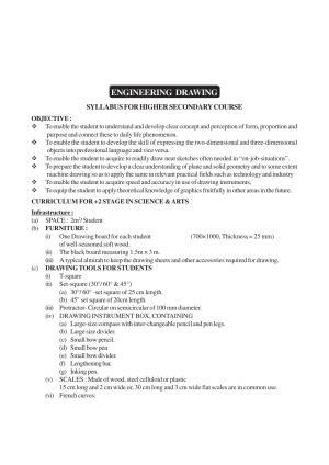 AHSEC 2nd Year Engineering Drawing Syllabus