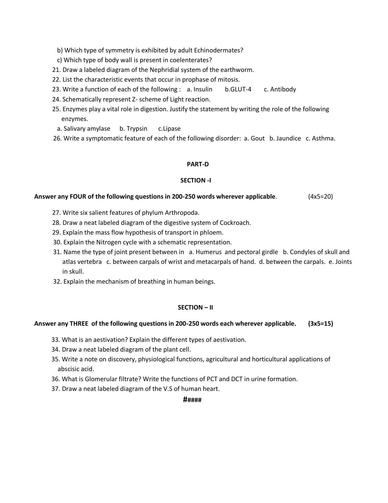 Karnataka 1st PUC Question Bank for Biology - Page 14