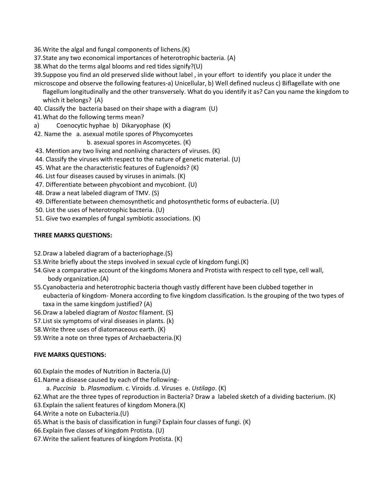 Karnataka 1st PUC Question Bank for Biology - Page 18