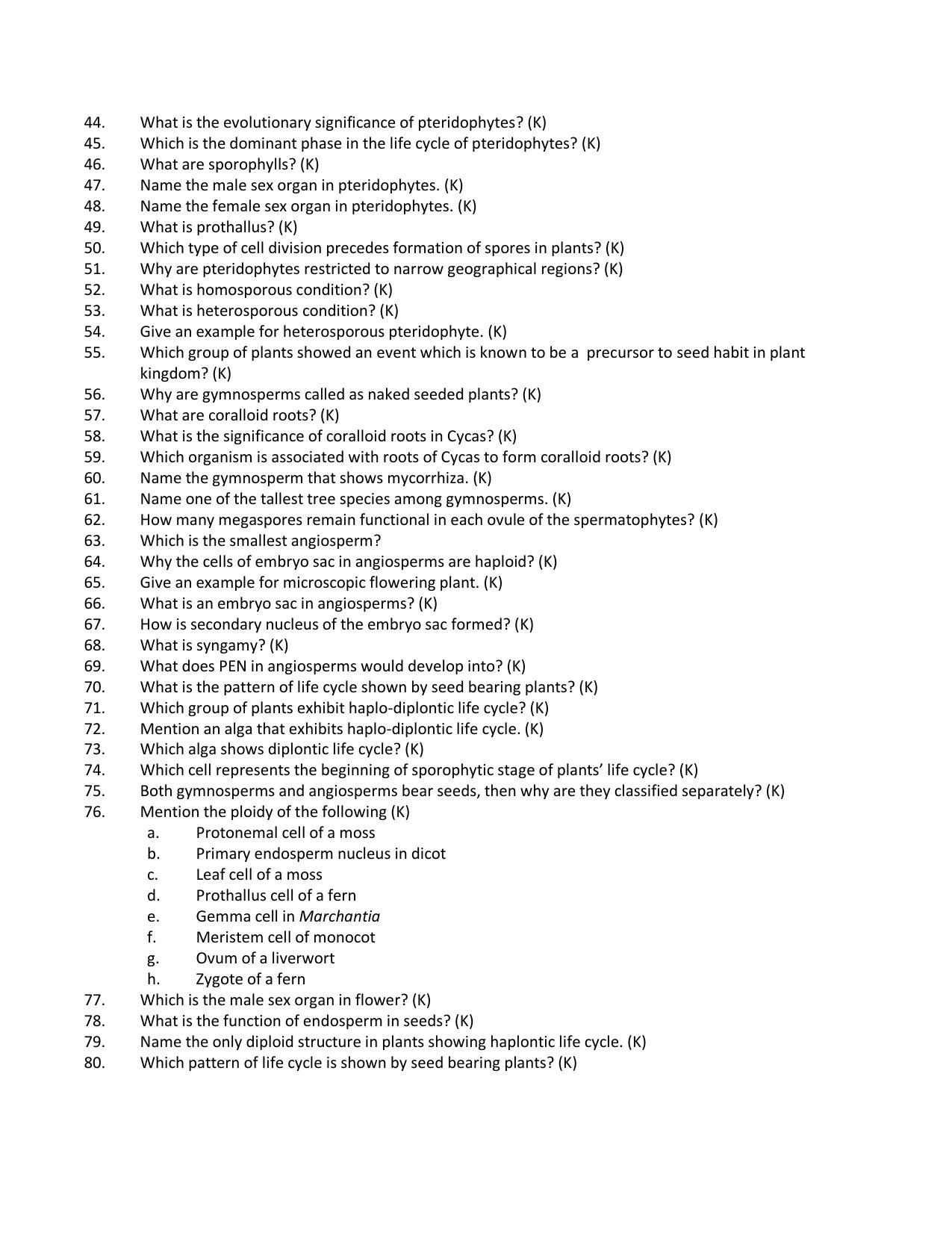 Karnataka 1st PUC Question Bank for Biology - Page 20