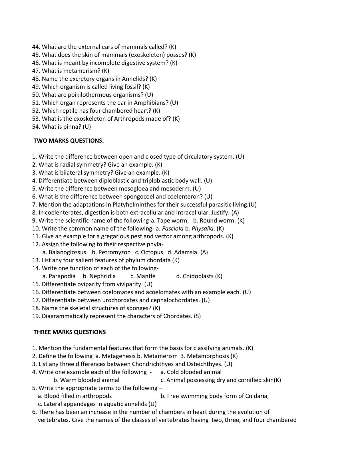 Karnataka 1st PUC Question Bank for Biology - Page 24