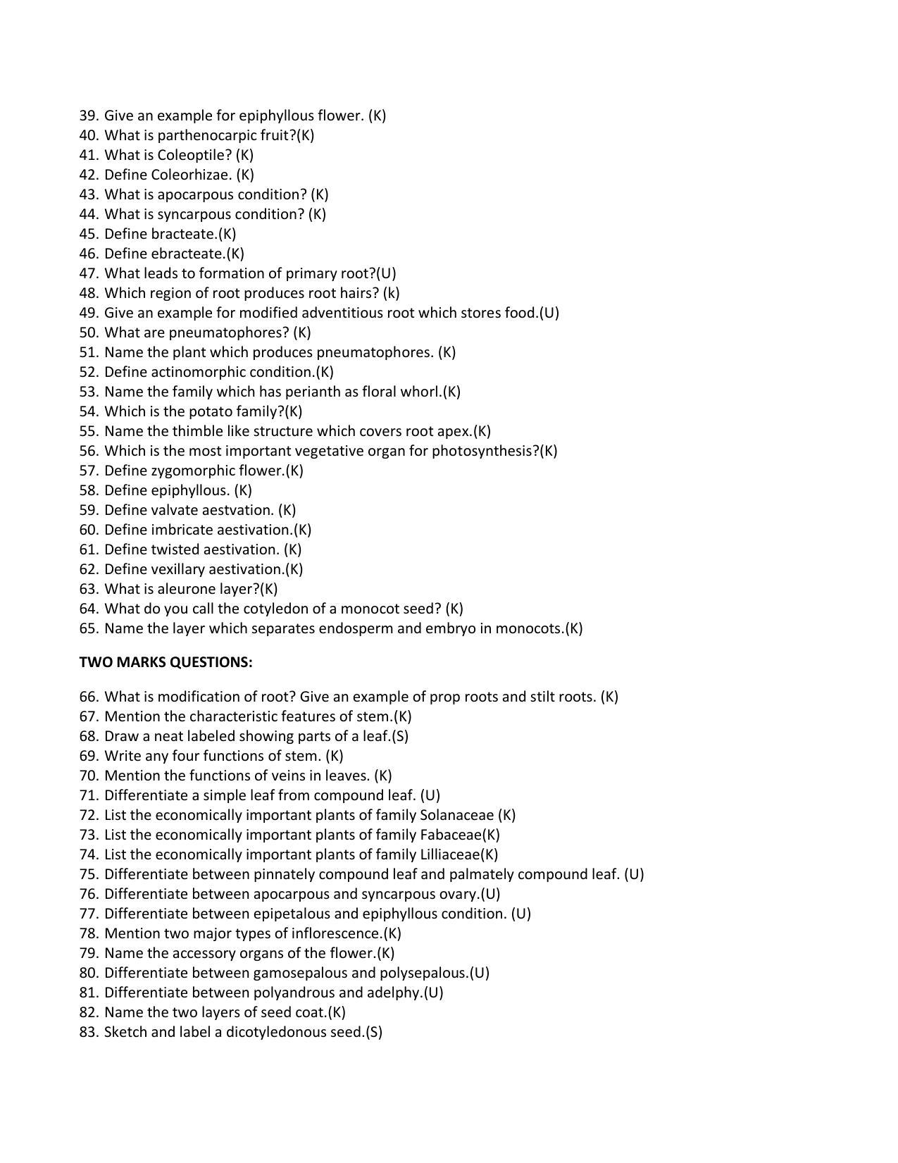 Karnataka 1st PUC Question Bank for Biology - Page 27